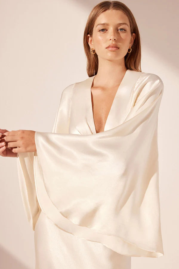 Shona Joy La Lune Flared Sleeve Open Back Maxi Dress