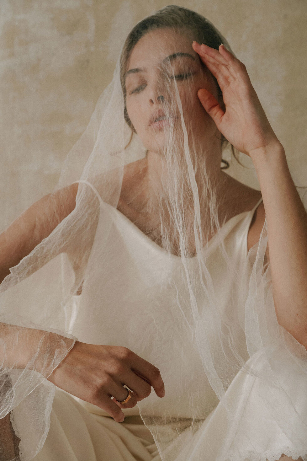 A La Robe Stephanie Silk Veil