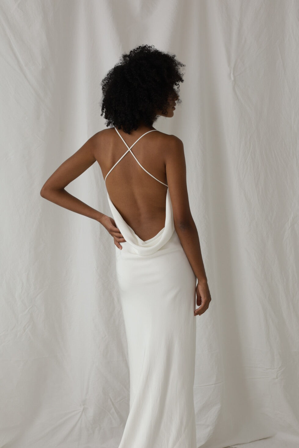 A La Robe Leila Silk Bias Gown