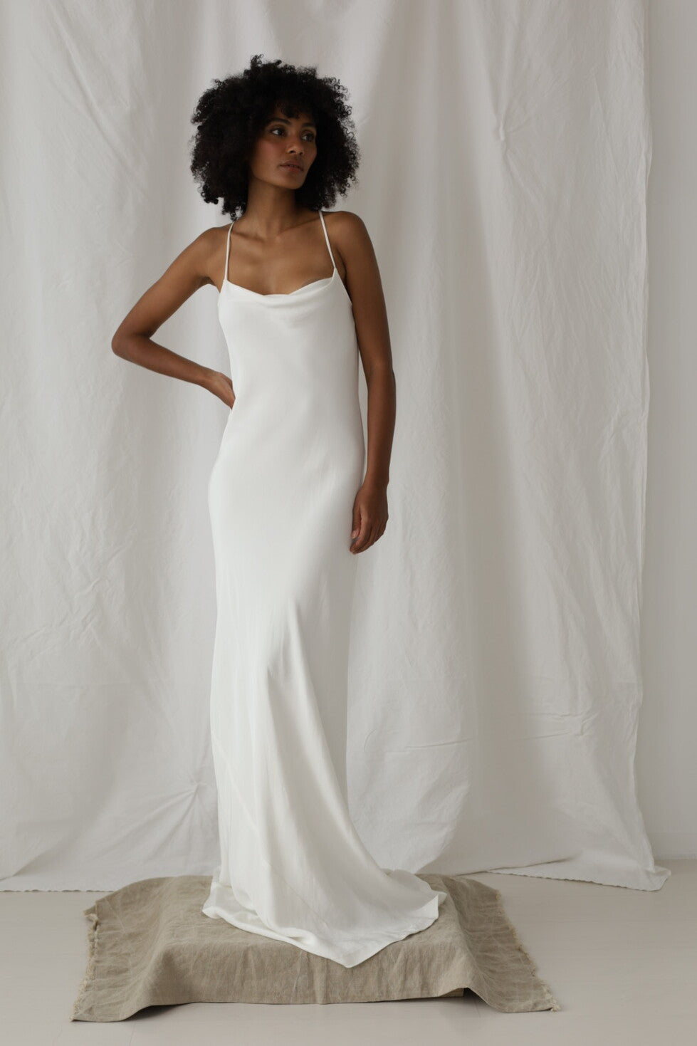 A La Robe Leila Silk Bias Gown