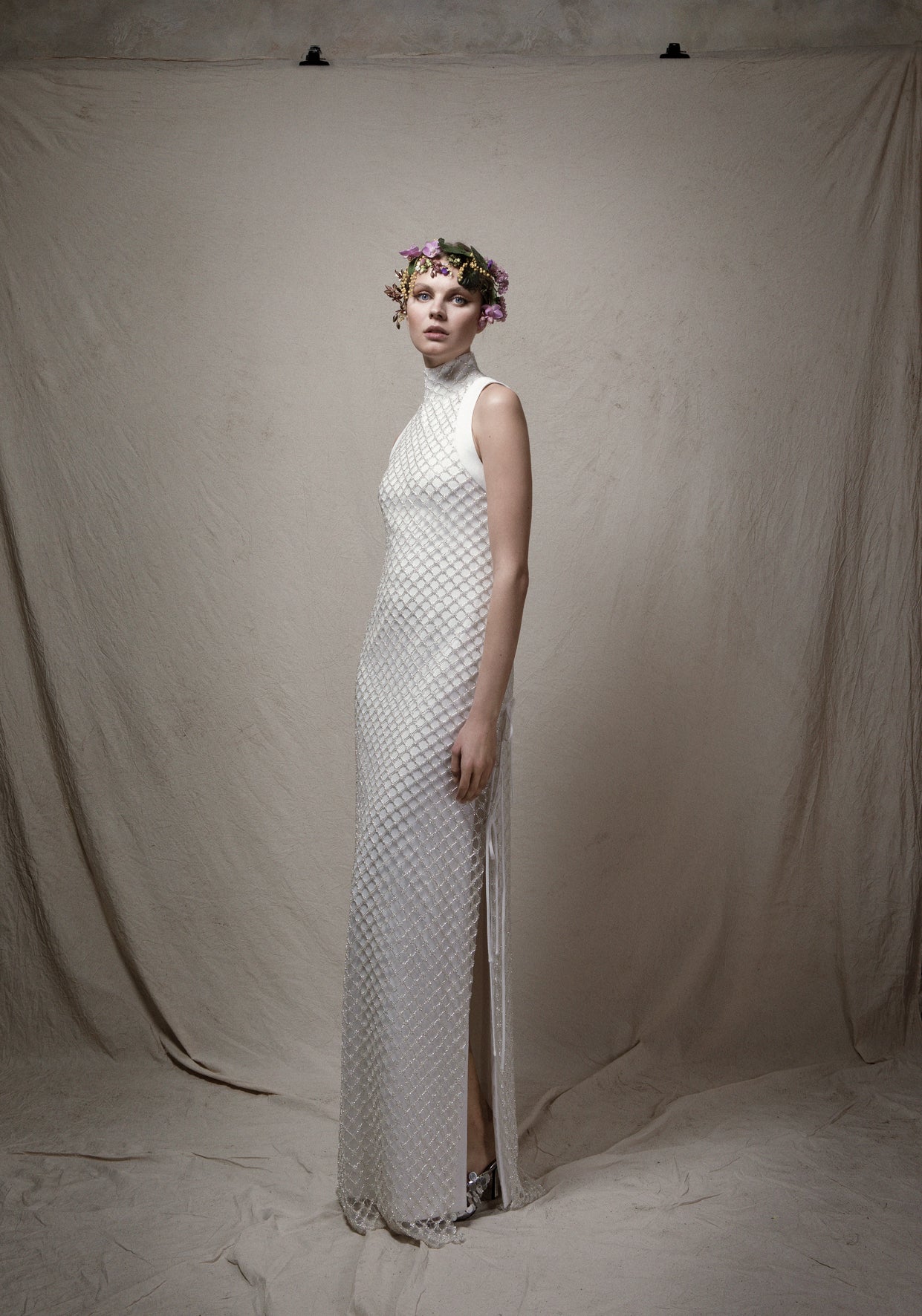 Santos Costura Montague Silk Crepe Dress